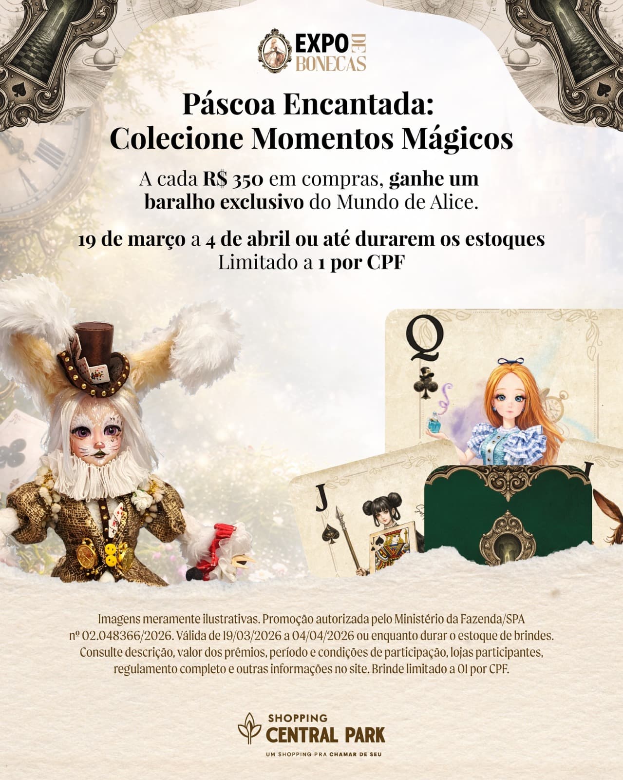 Imagem de divulgação relacionada à notícia: Shopping Central Park lança campanha “Páscoa Encantada”
